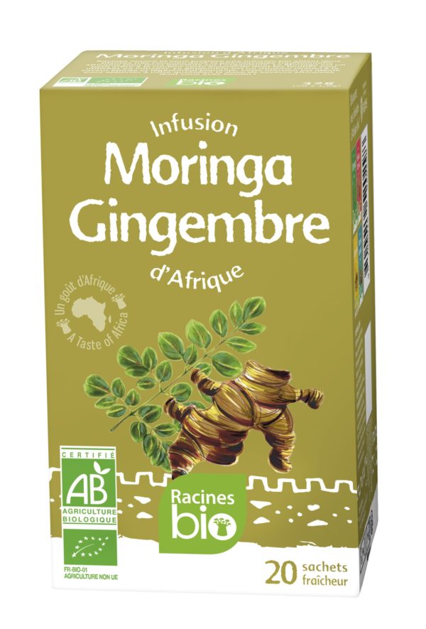 Infusion d'Afrique bio gingembre moringa 20 sach x 1.6gr