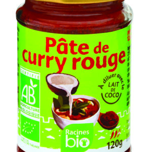 Pâte de curry rouge bio 120gr
