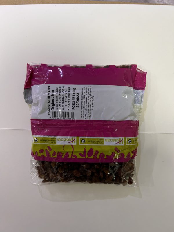 Raisins brun séchés 500gr – Image 2