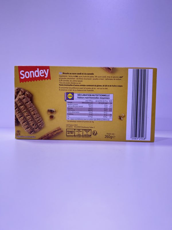 Biscuit au sucre candi 260gr – Image 2