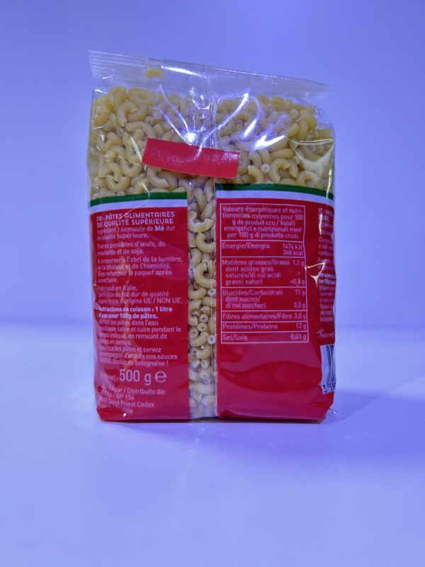 Pâtes coquillettes 500gr – Image 2