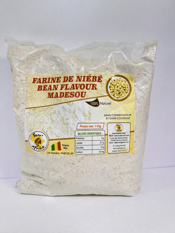 Farine de haricots niebe naturel 1kg