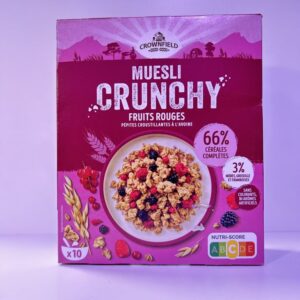 Céréale muesli fruits rouges