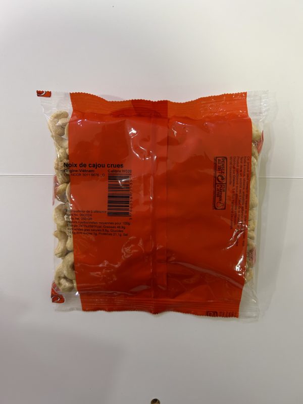 Noix de cajou crue 250gr – Image 2