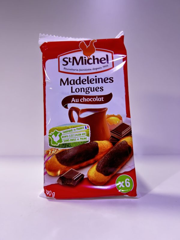 Madeleines longues choco 6x90gr