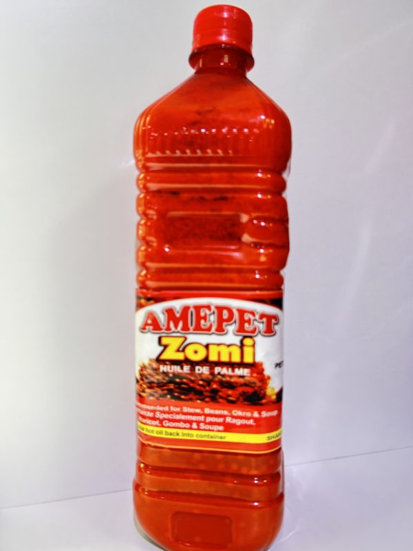 Huile rouge Ghana Amepet zomi 1l