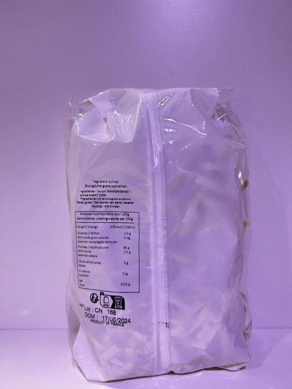 Pâtes tagliatelles au quinoa bio 500gr – Image 2