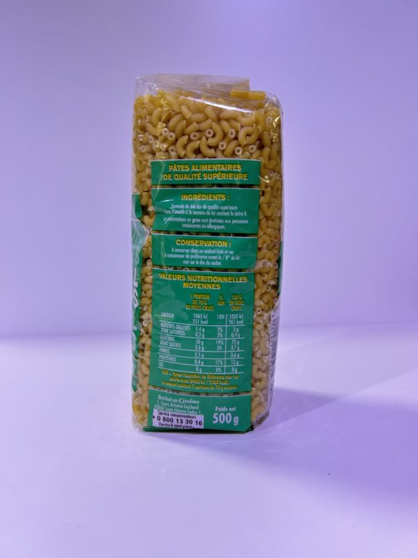 Pâtes coquillettes 500gr – Image 2