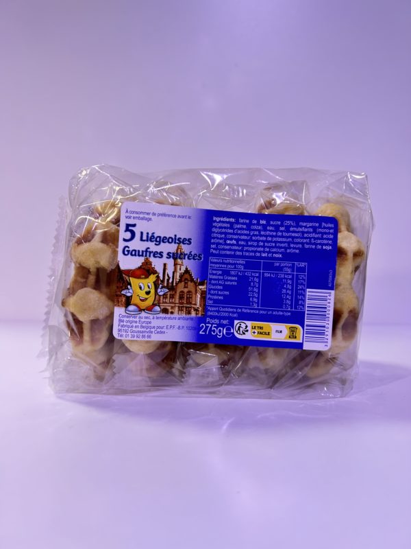 Gaufres sucrées les 5 liégeoises 275gr – Image 2