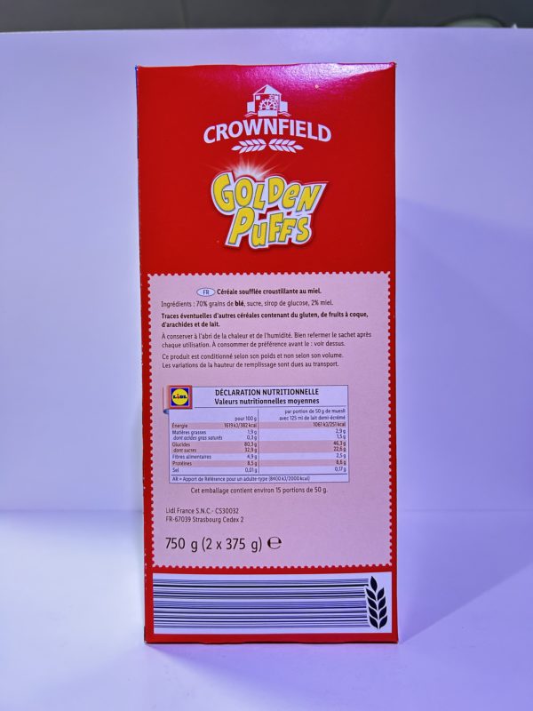 Céréale Golden puffs 750gr – Image 2
