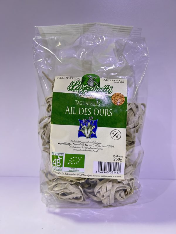 Pâtes tagliatelles ail des ours Bio 500gr