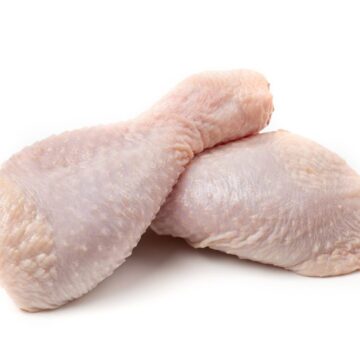 Raw,Chicken,Drumsticks,,Isolated,On,White,Background.
